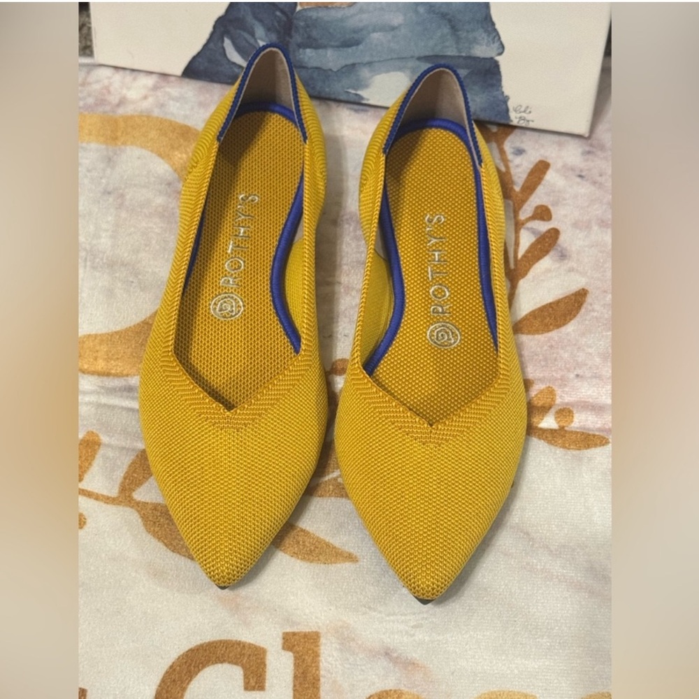 Rothy's Rothy's Marigold Yellow The Point Flats - Size 9